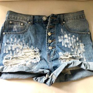 One Teaspon Outlaws Cutoff denim shorts 26